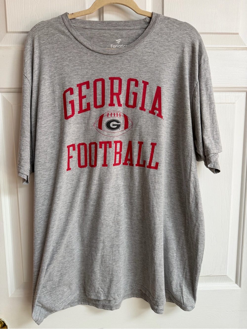 Fanatics Georgia Football Gray T-Shirt with Red Logo